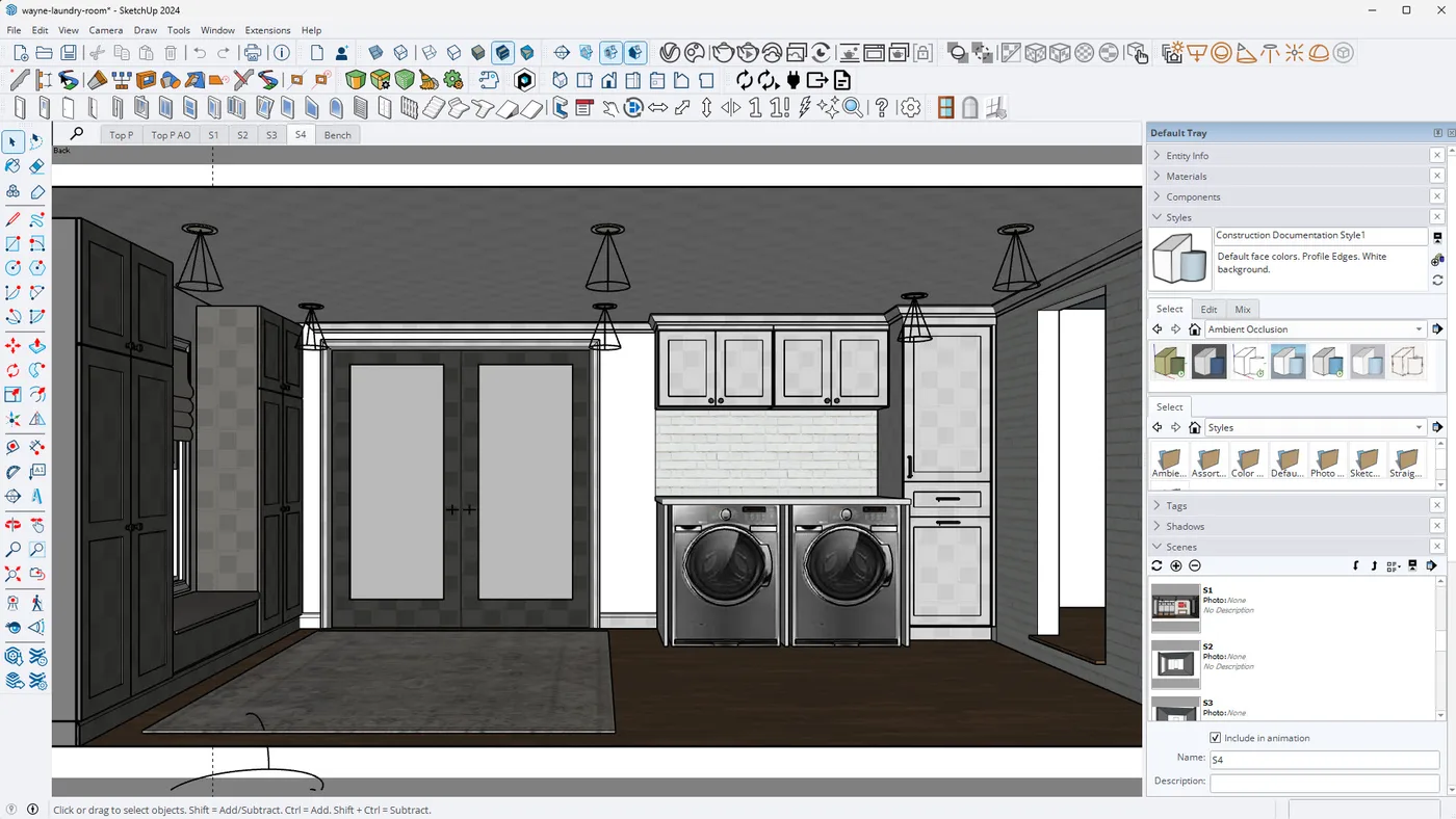 SketchUp has an easy to use and intuitive user interface