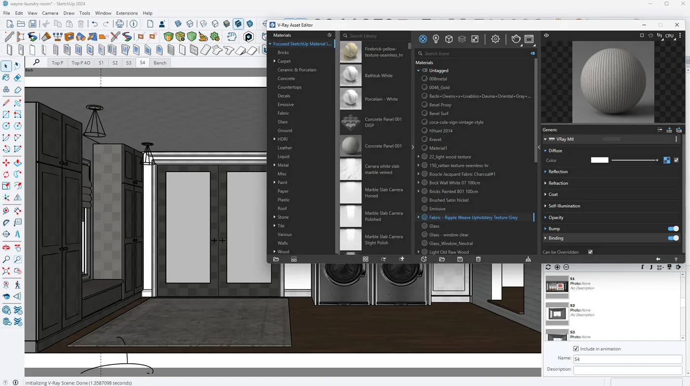 SketchUp integrates with thousands of other programs and extensions, including V-Ray