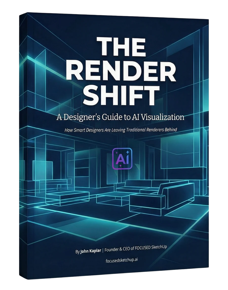 The Render Shift - free guide on AI rendering for SketchUp designers