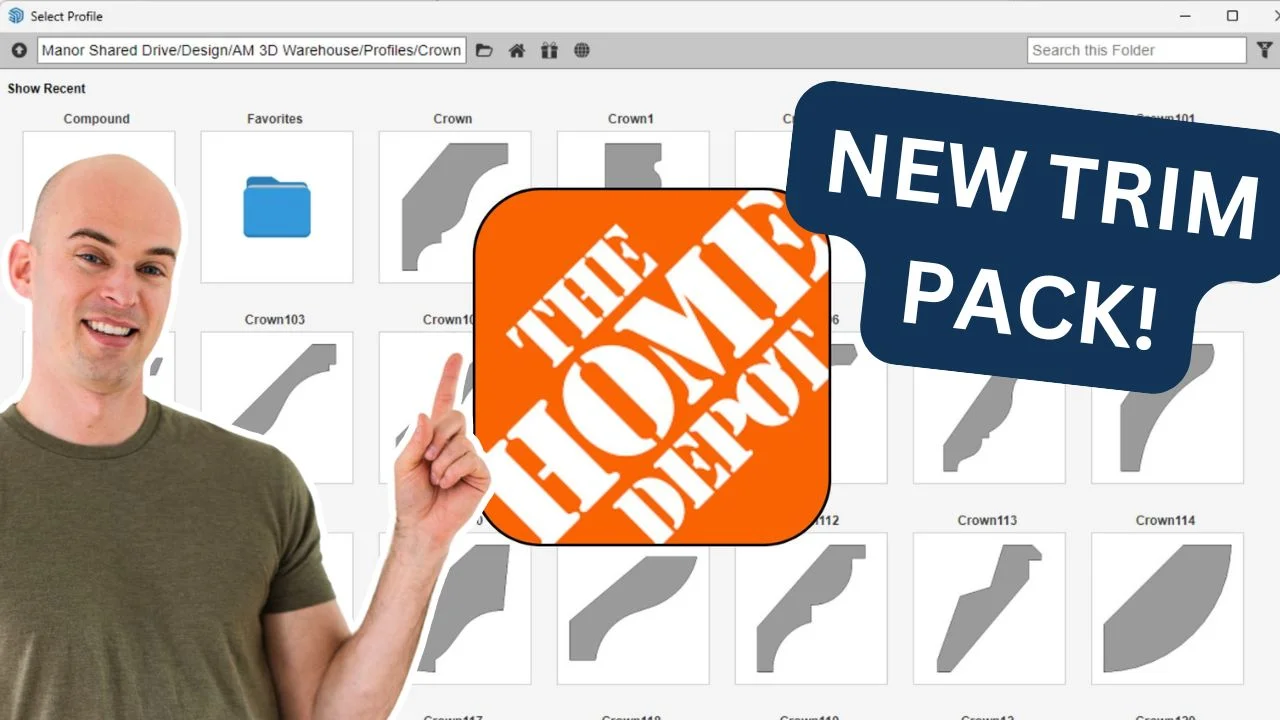 Home Depot Trim and Moulding Profile Pack