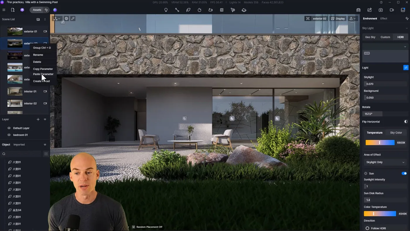 A peek inside a video lesson for FOCUSED D5 Render