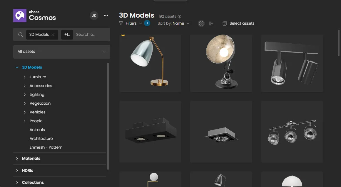 V-Ray Luminaries in version 7