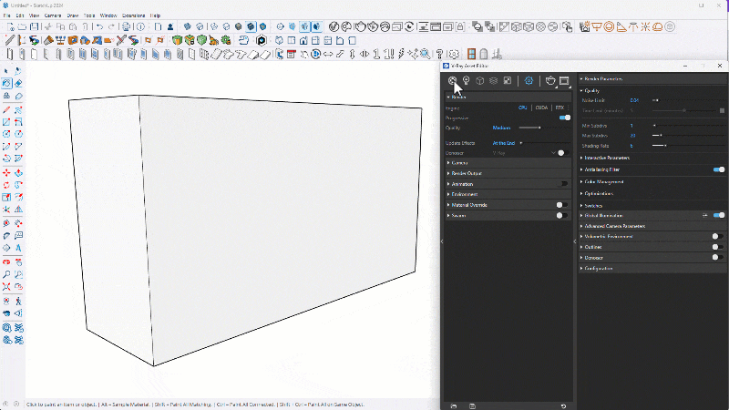 How to apply a material using V-Ray for SketchUp