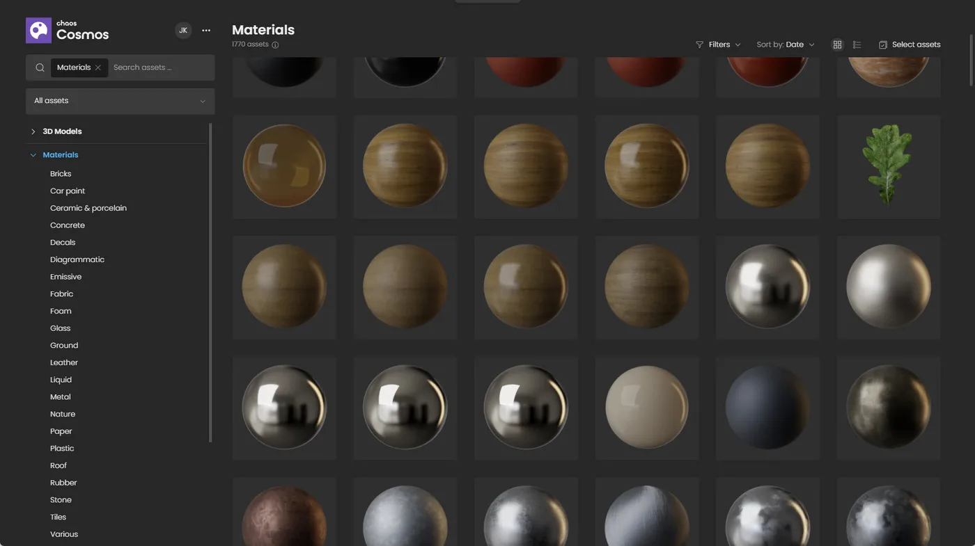 Materials in the Chaos Cosmos library