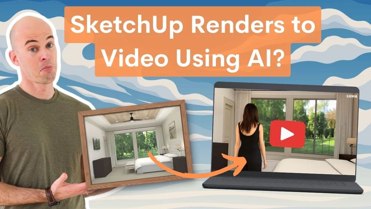 SketchUp Renders to Video using AI
