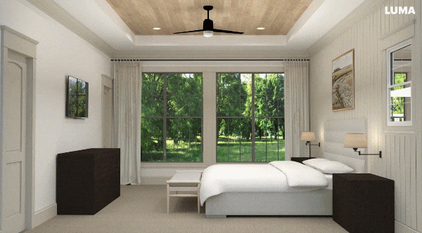 A Dream Machine animated render of a V-Ray render.