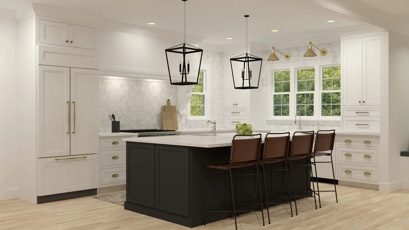 A kitchen design I rendered with SketchUp and V-Ray