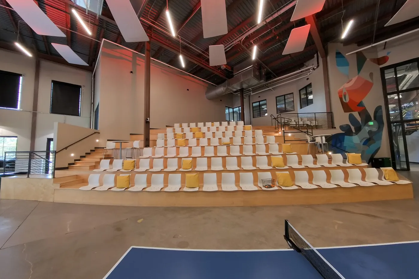 The main stage for presentations and keynote speeches