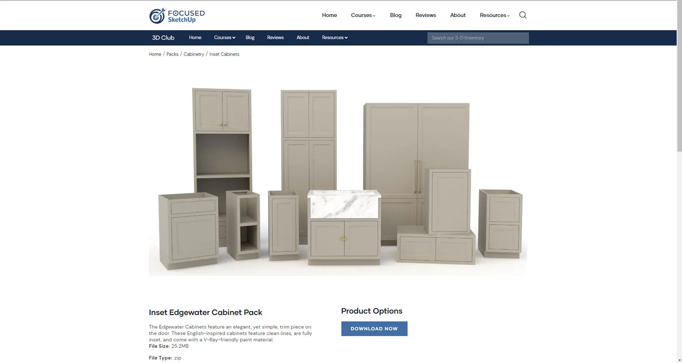 Thousands of downloadable objects means you model faster!