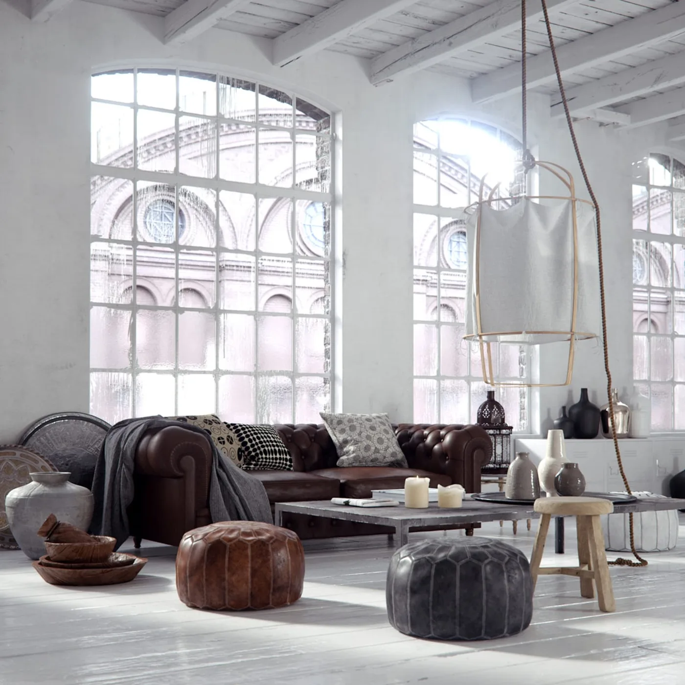 A family room loft rendered with V-Ray. Photo credit: Bertrand Benoit, chaos.com/gallery