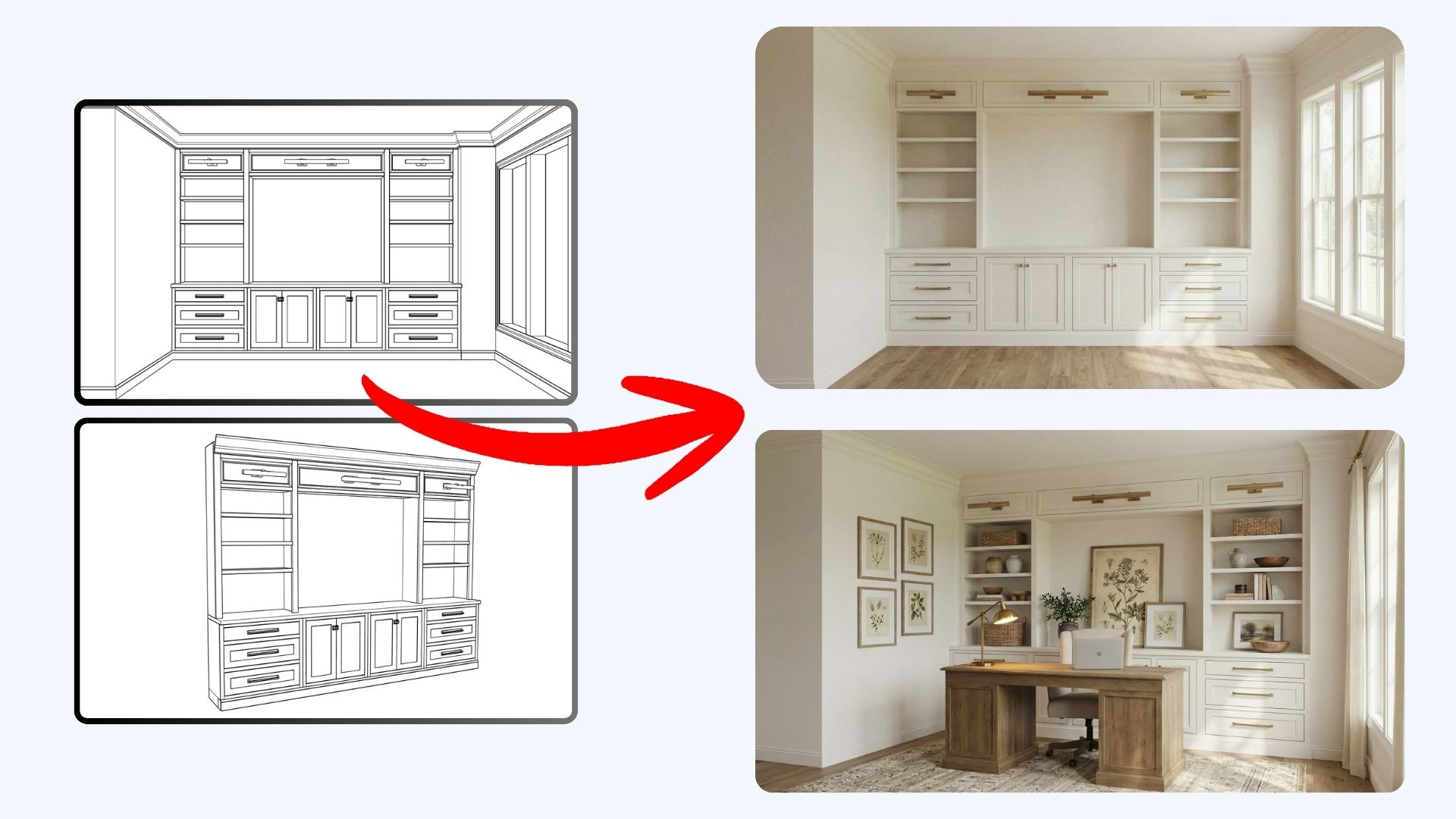 Sketch to render in under 2 minutes - AI workflow demo