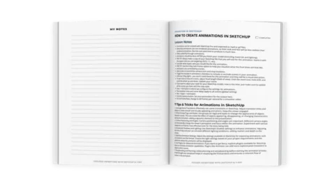 Three printable course guides with lesson notes