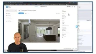 Module 6 - applying materials, adding V-Ray lights, final fixes, and rendering the kitchen