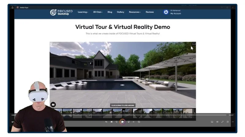 Module 10 - 360 virtual tours and VR with Meta Quest 3 using V-Ray renders