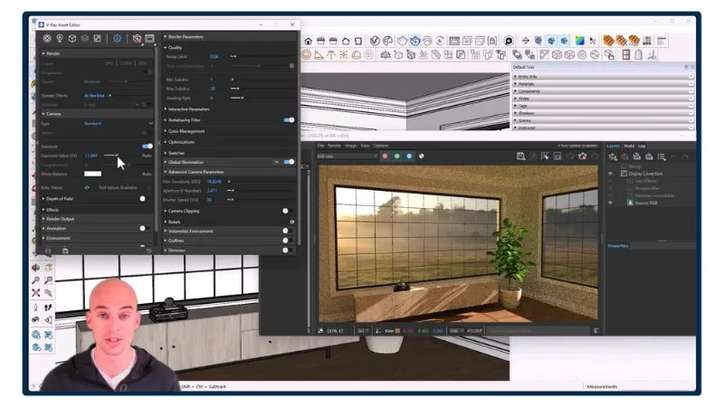 Module 3 - V-Ray light types, HDRI lighting, sun and sky, and V-Ray Light Gen