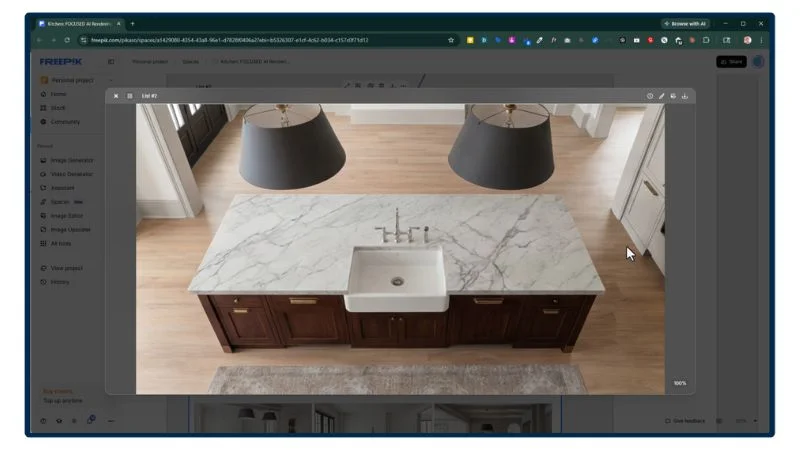 Module 8 - full kitchen demo project in V-Ray for SketchUp