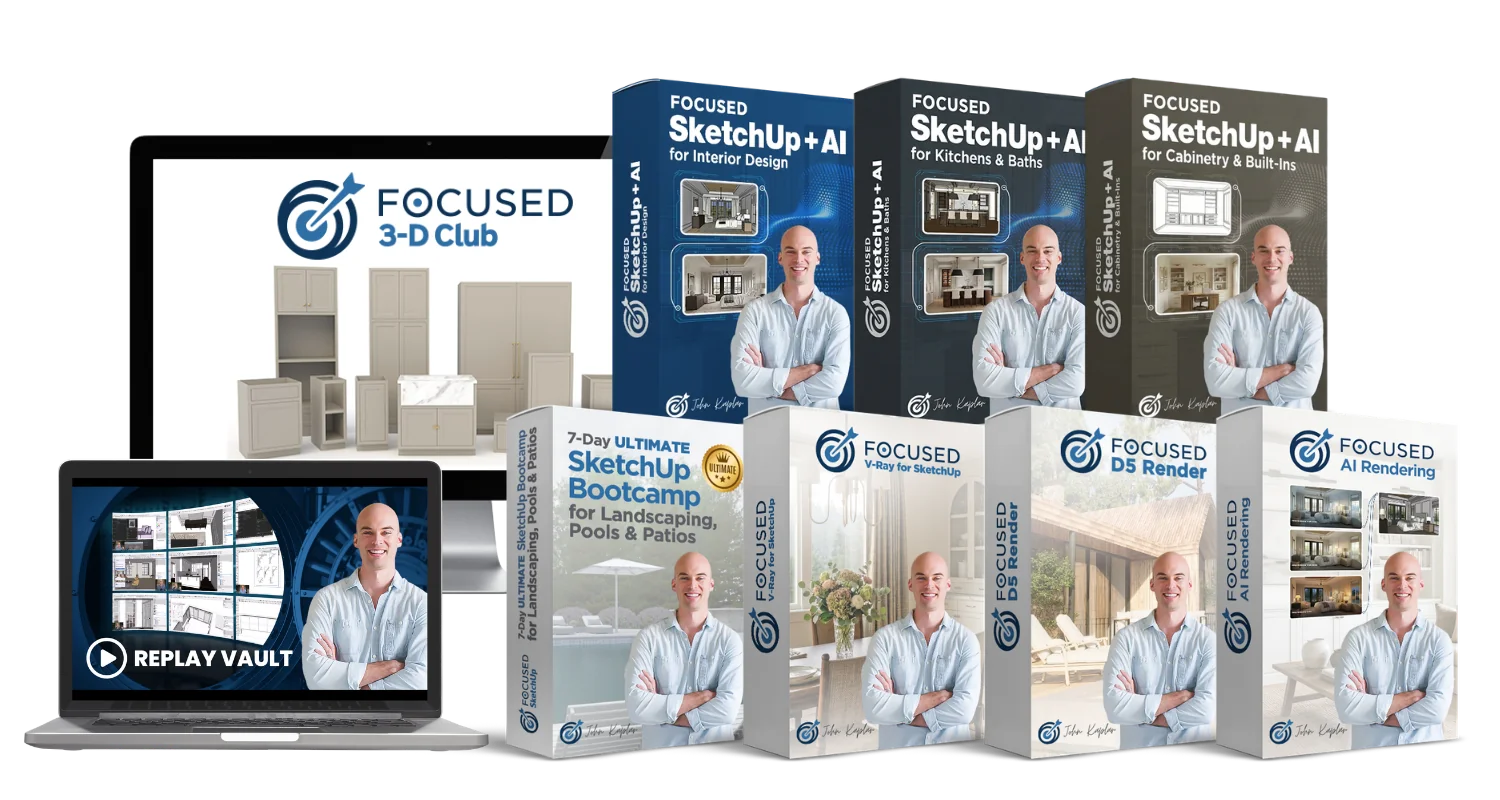 FOCUSED All-Access Pass - every FOCUSED SketchUp course plus the 3D Library