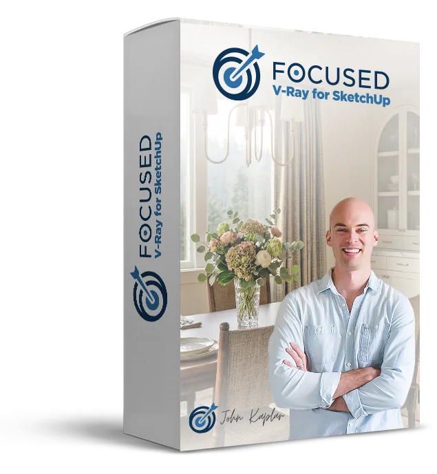 FOCUSED V-Ray for SketchUp course - traditional rendering workflow for SketchUp designers