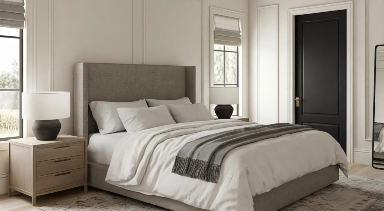 Photorealistic bedroom and interior renders created with the FOCUSED workflow