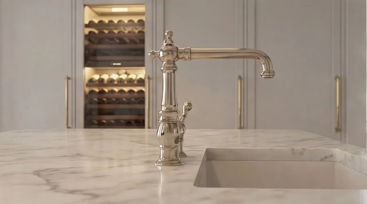 Photorealistic kitchen and bath renders created with the FOCUSED workflow