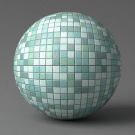 Mosaic Pool Tile Green