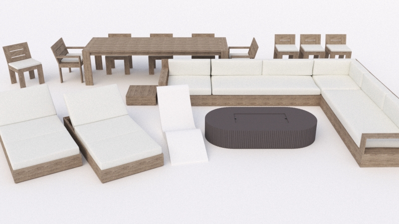 Outdoor Furniture Pack with 100+ pieces