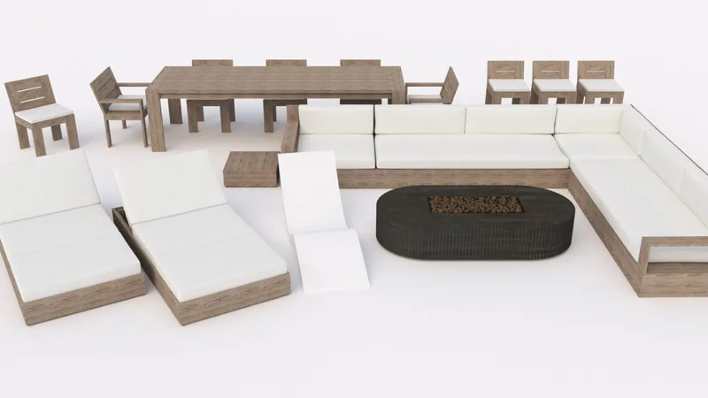 FOCUSED 3D Library Outdoor Furniture category preview