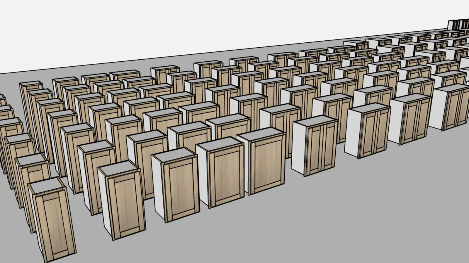 Faceframe Overlay Shaker Cabinet Pack cover render