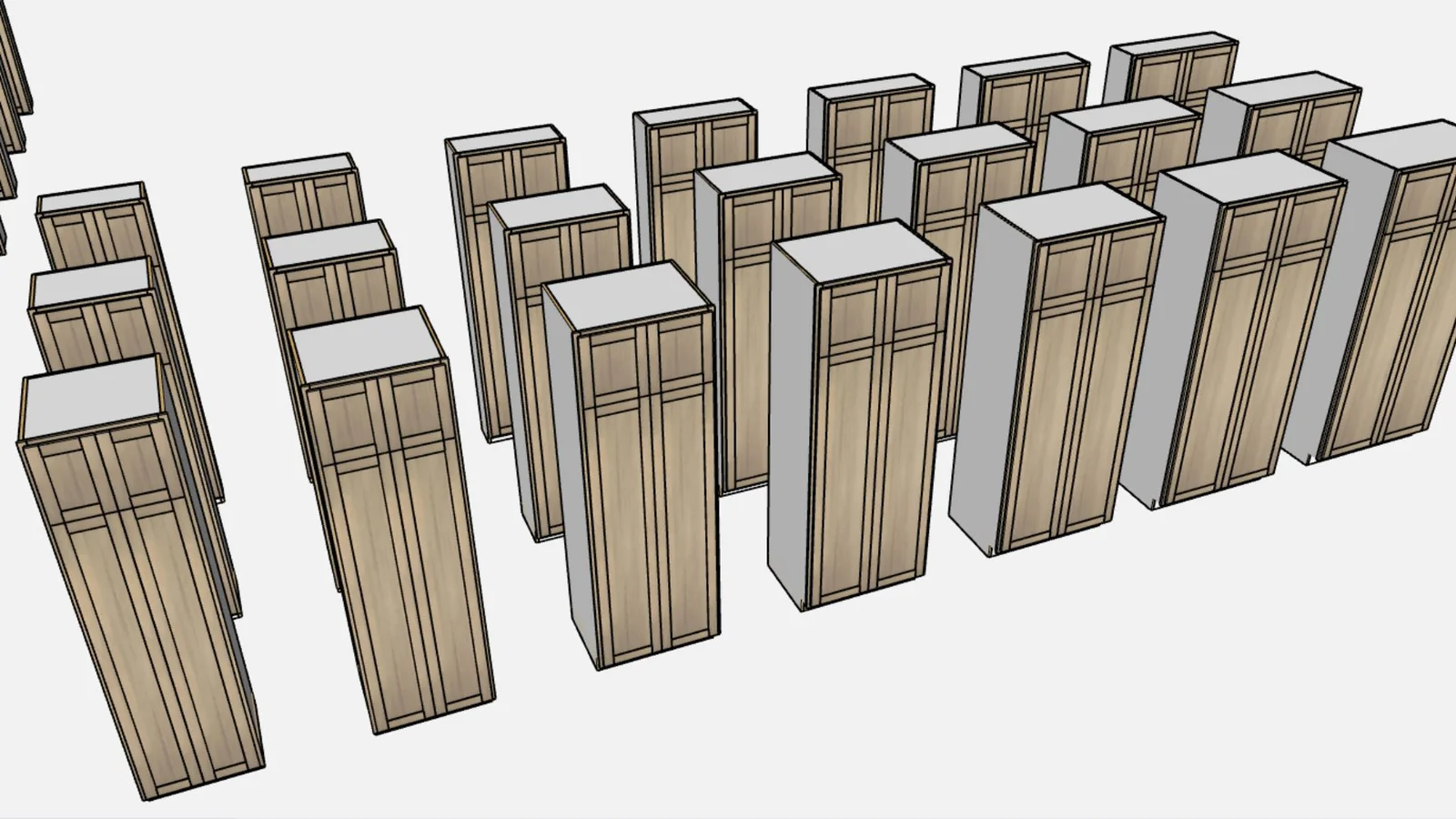 Faceframe Overlay Shaker Cabinet Pack - render 4