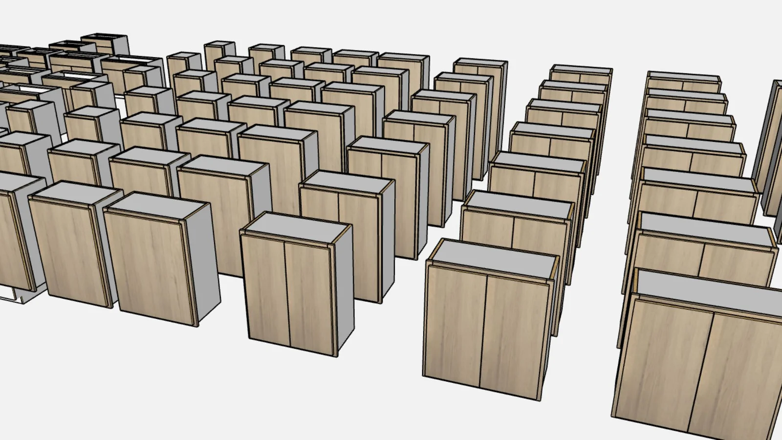 Faceframe Overlay Slab Cabinet Pack cover render