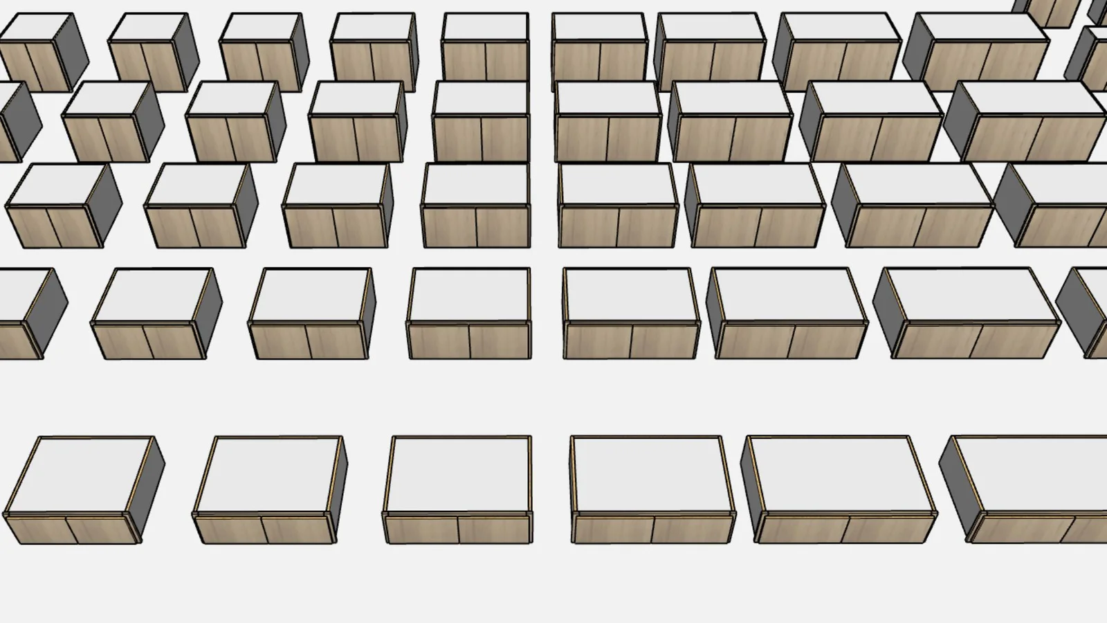 Faceframe Overlay Slab Cabinet Pack - render 2