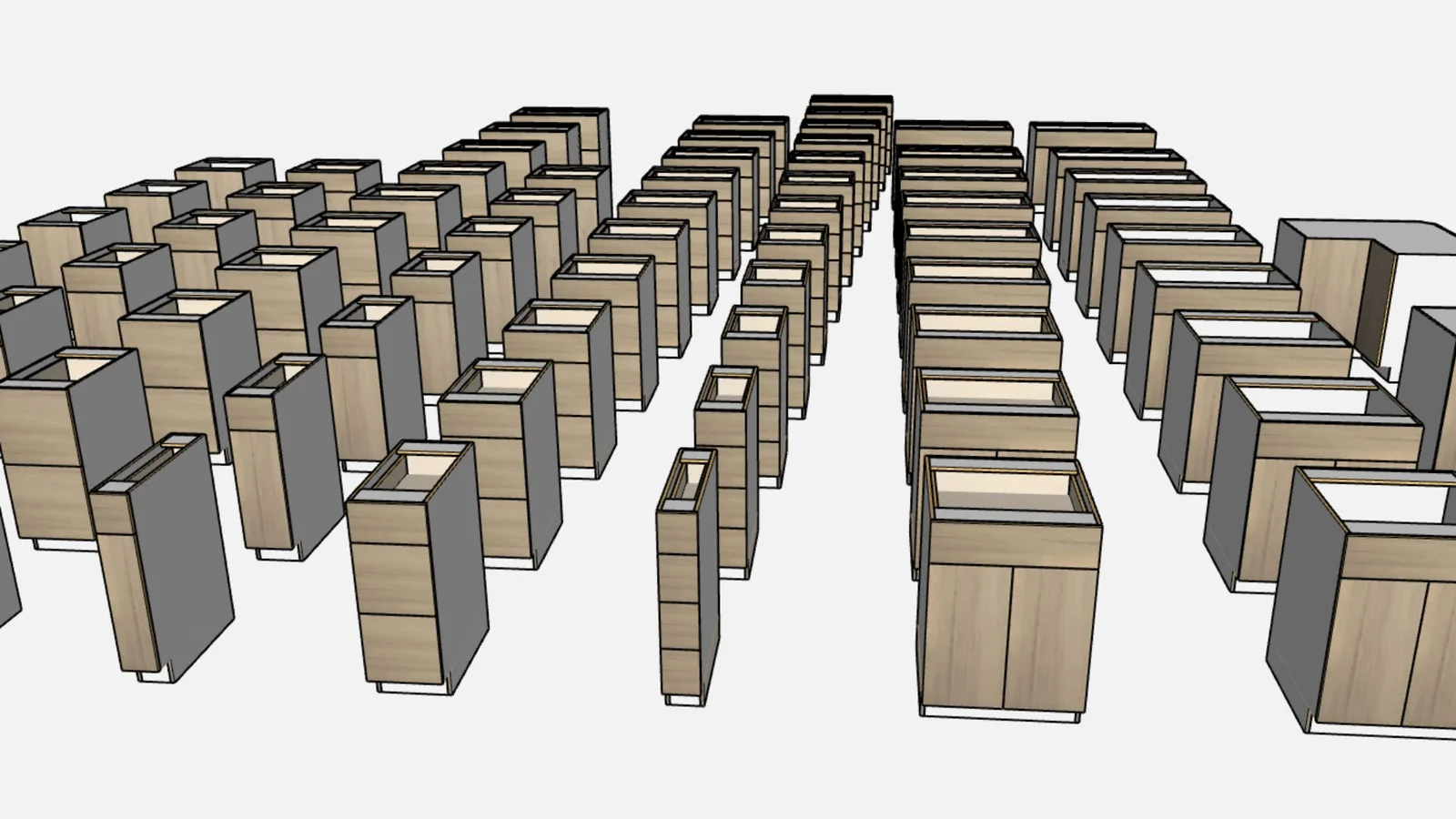 Frameless Slab Cabinet Pack cover render