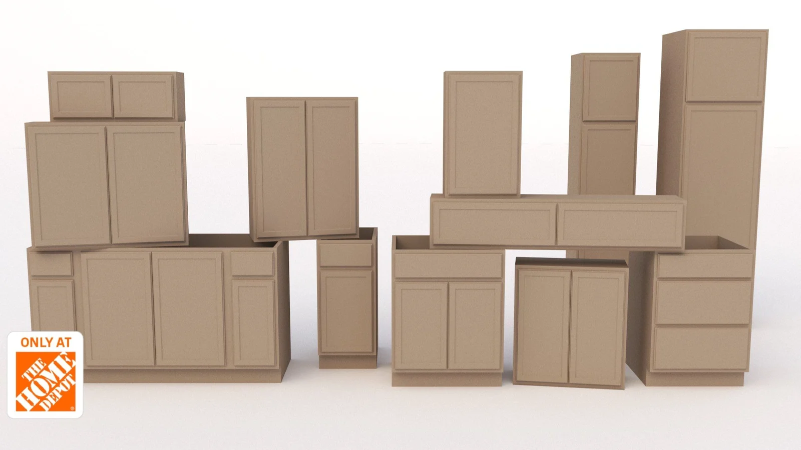Hampton Bay Pre-Assembled Cabinet Pack cover render