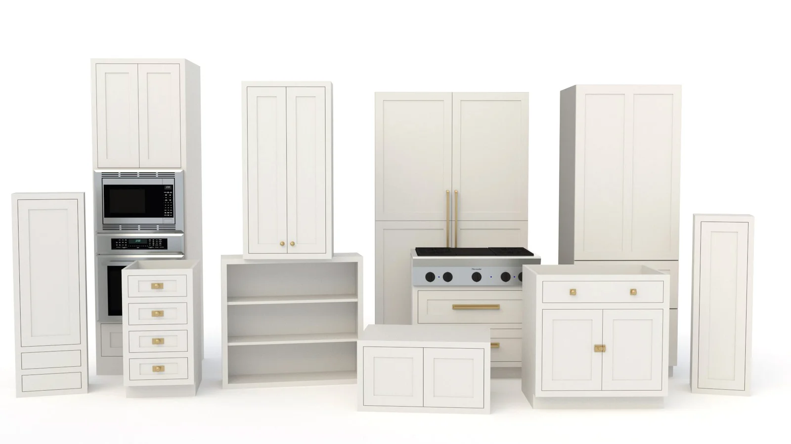 Inset Shaker Cabinet Pack cover render