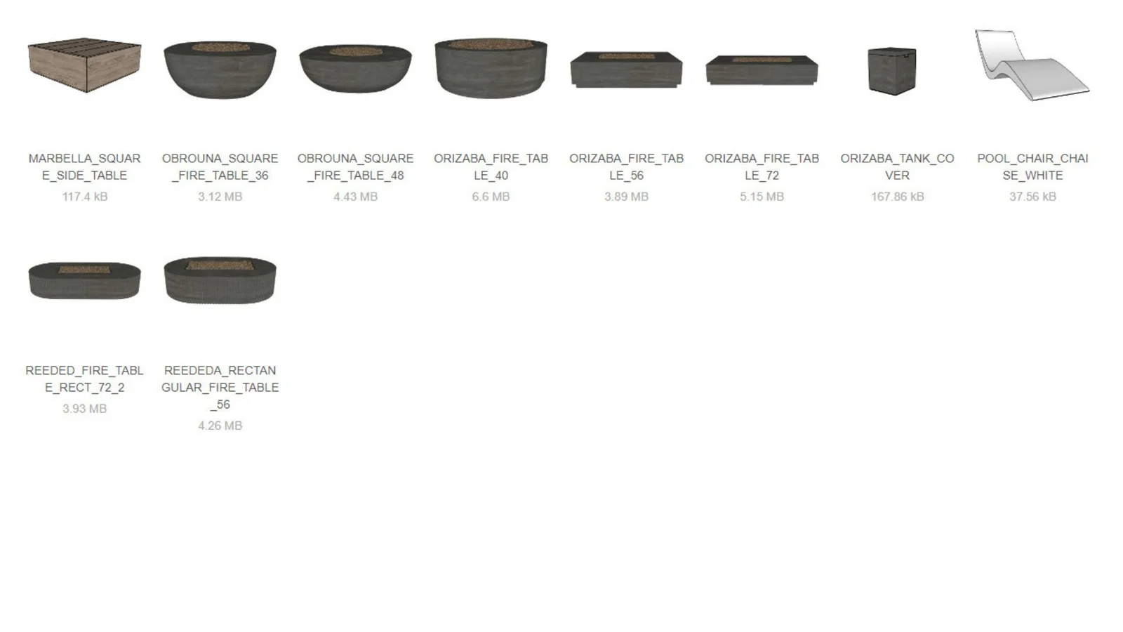 Outdoor Furniture Pack - render 4