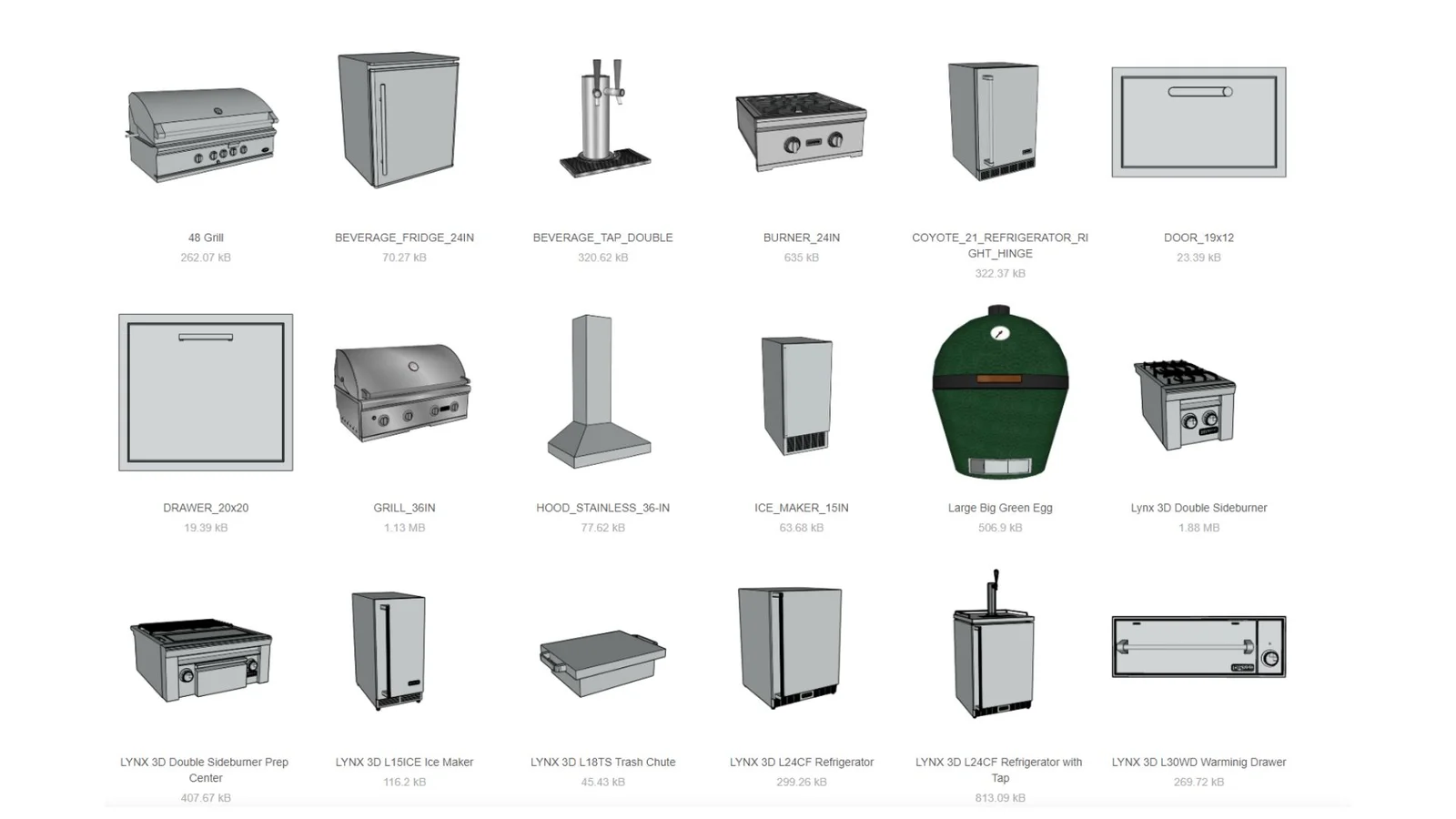 Outdoor Kitchen Pack - render 2