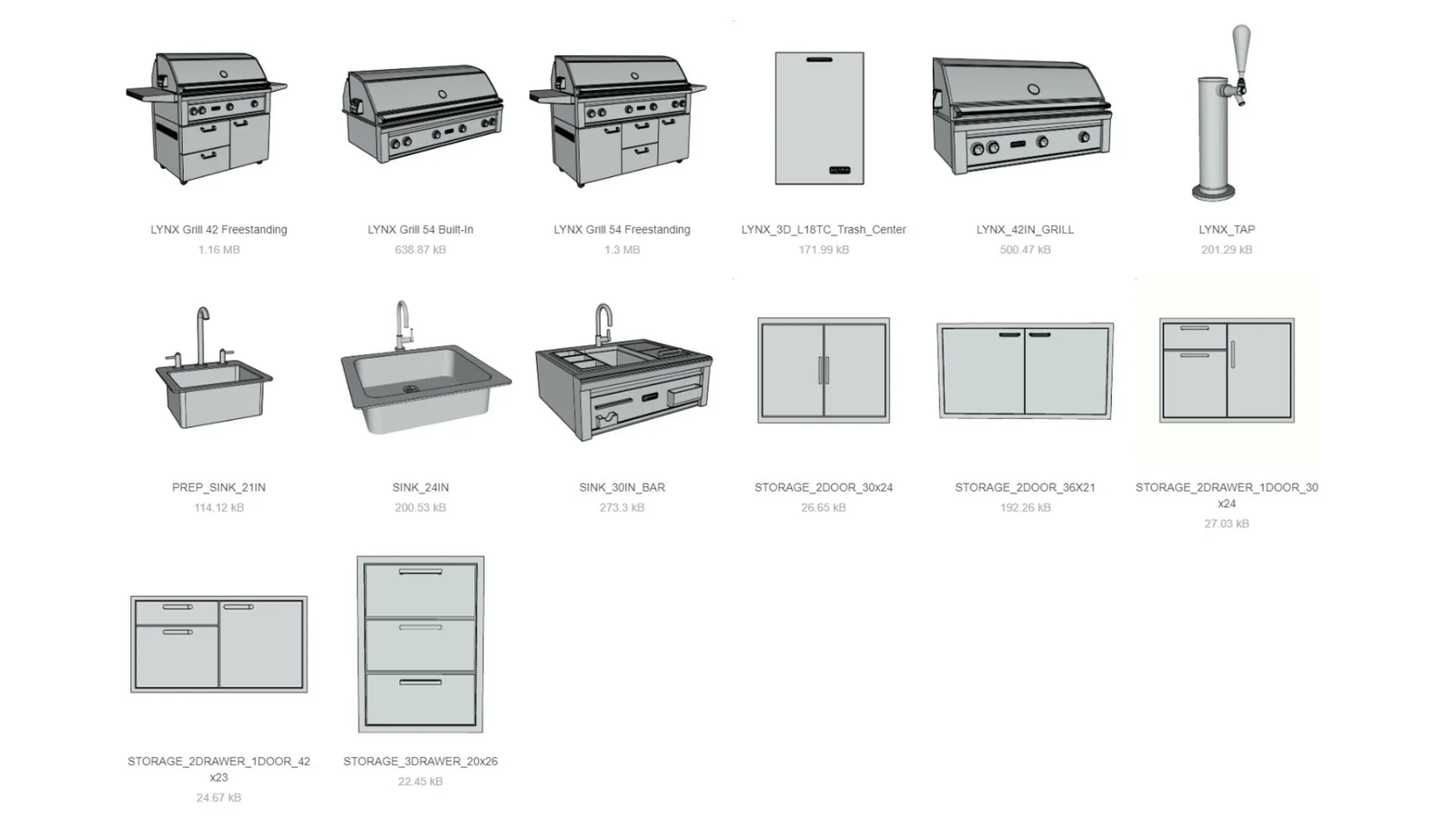 Outdoor Kitchen Pack - render 3