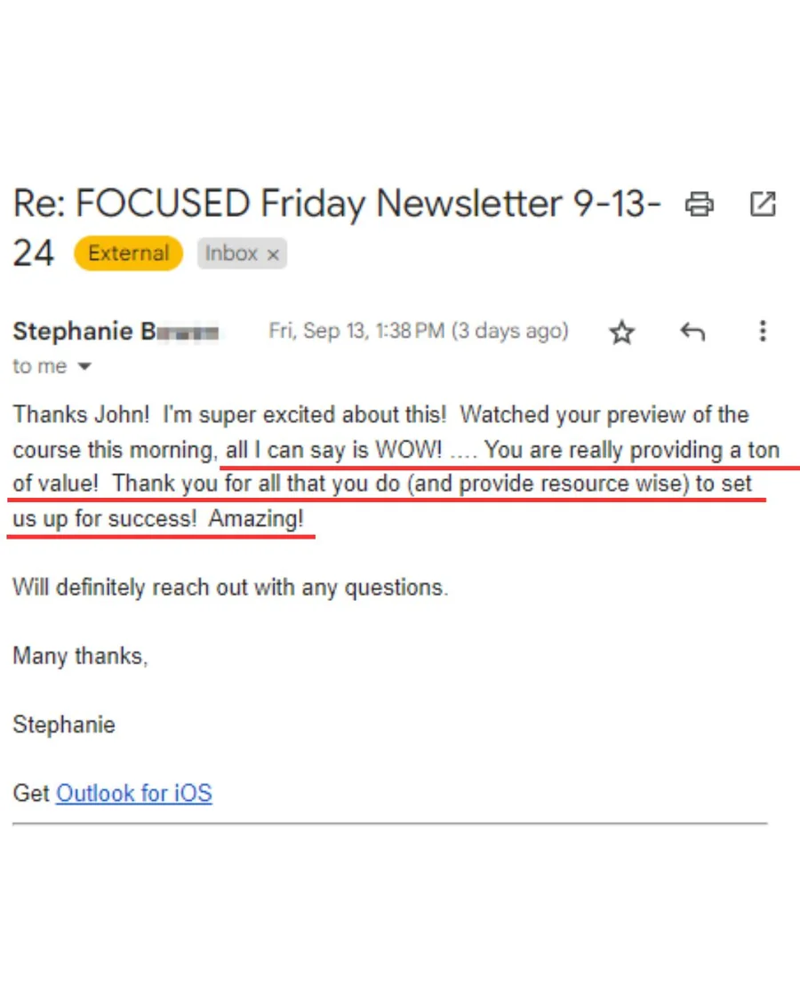 FOCUSED SketchUp student Facebook review