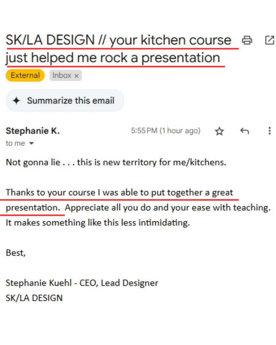 FOCUSED SketchUp student Facebook review